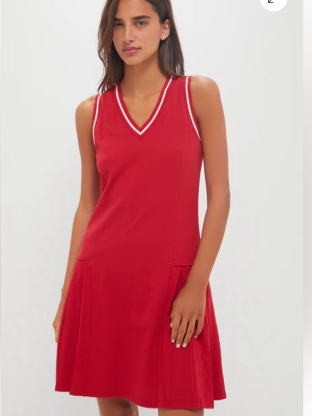 TUCKERNUCK Red Pique Kember Dress Size S